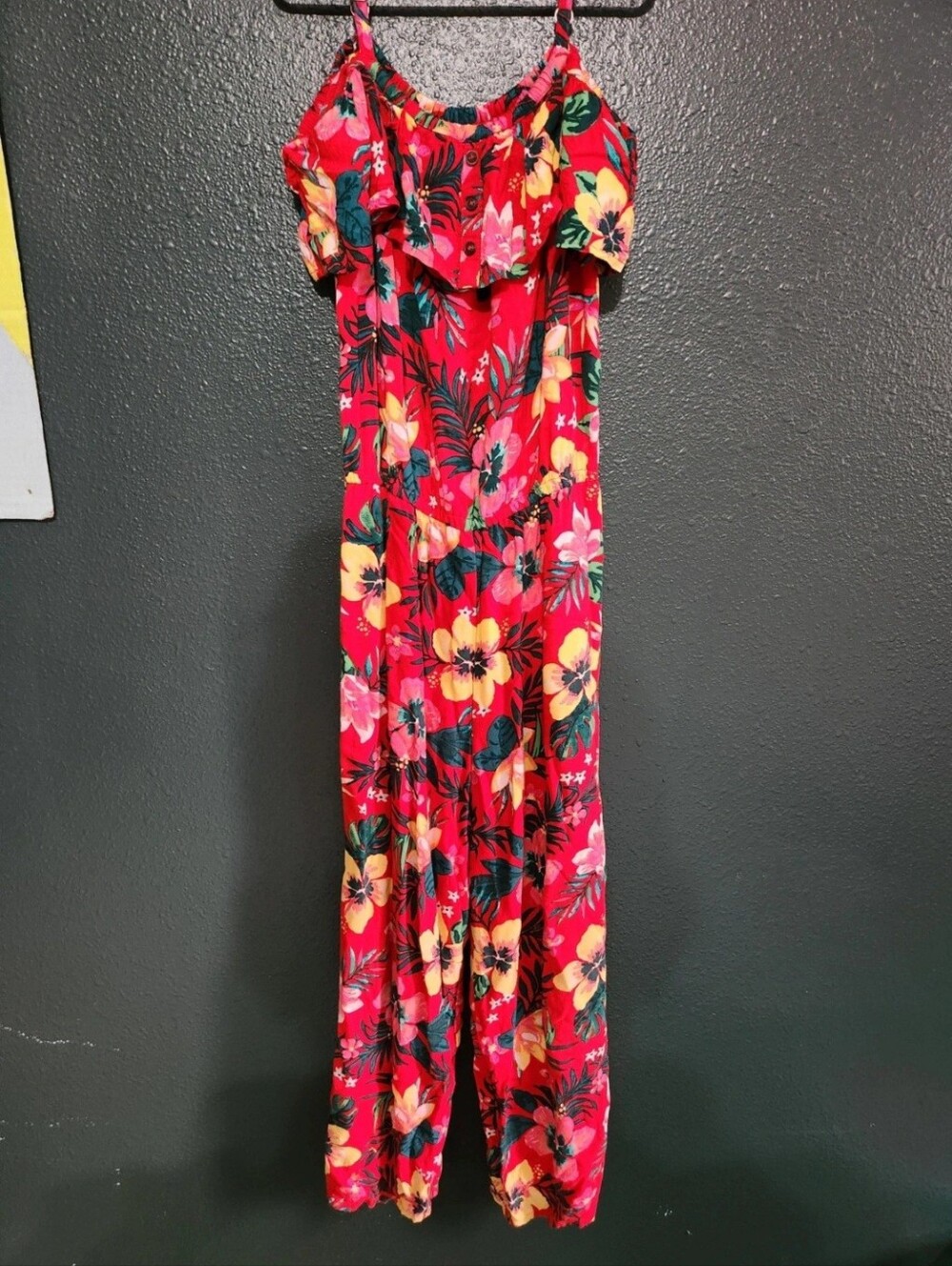 Girls Floral Jumpsuit (11/12)